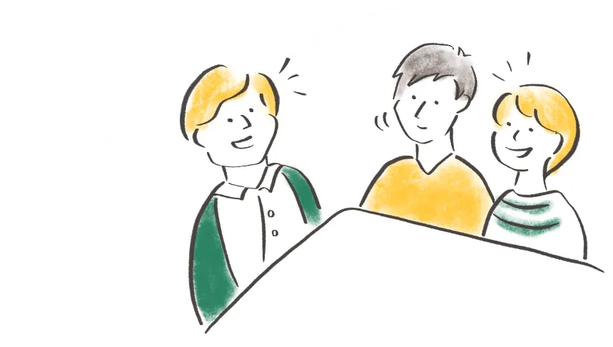 打合せのイラスト